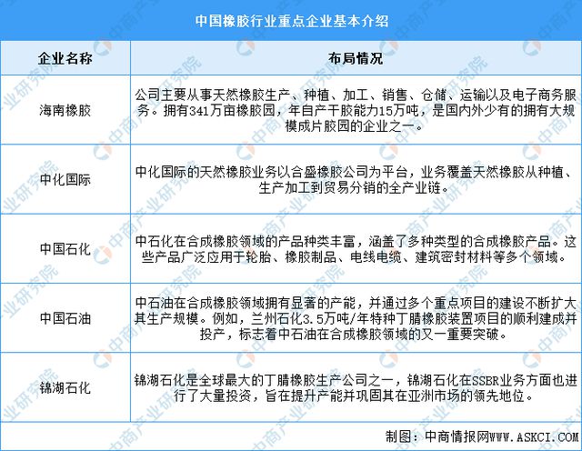 2024年中国橡胶市场现状及重点企业预测分析(图2)