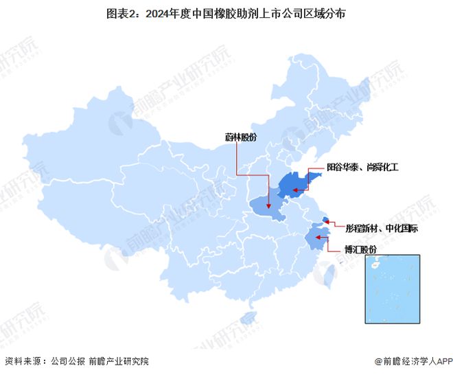 2024年中国橡胶助剂行业区域竞争格局分析山东、江苏等地竞争力较强【组图】(图2)
