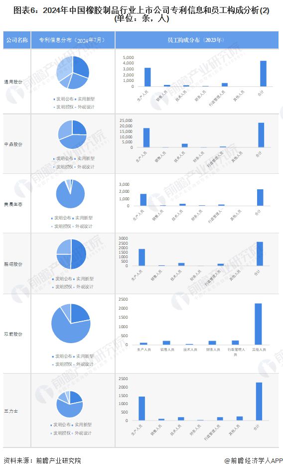 【最全】2024年橡胶制品行业上市公司全方位对比(附业务布局汇总、业绩对比、业务规划等)(图6)