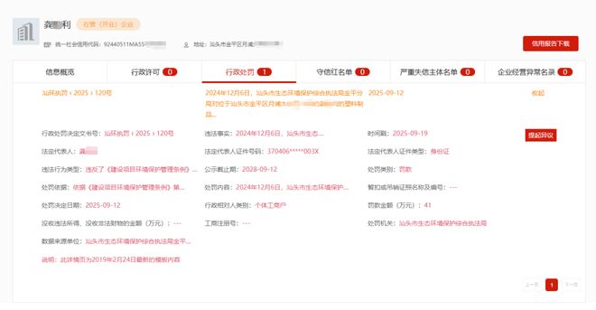 汕头某废塑料再生造粒厂未验先投+无废气治理重罚41万(图1)